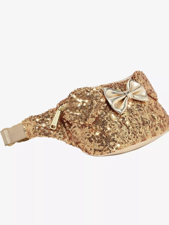 Loungefly Handbags - Loungefly Disney Minnie Mouse rose gold sequin fanny pack belt bag